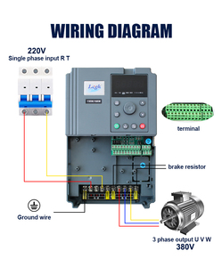 LC400T LCGK VFD ad alte prestazioni VFD Inverter - 1ph 220V ingresso, 3ph 380V uscita da 1.5kw a 45kw per controllo motore a corrente alternata - Product Image 6