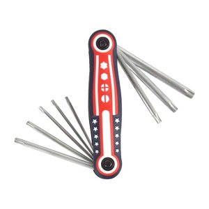 <strong>Hex</strong> <strong>Key</strong> Set with 8 Different Sizes Heavy Duty Folding Allen Wrench Tool with Extra Long <strong>Hex</strong> <strong>Keys</strong> Portable Kit Maintenance - Product Image 1