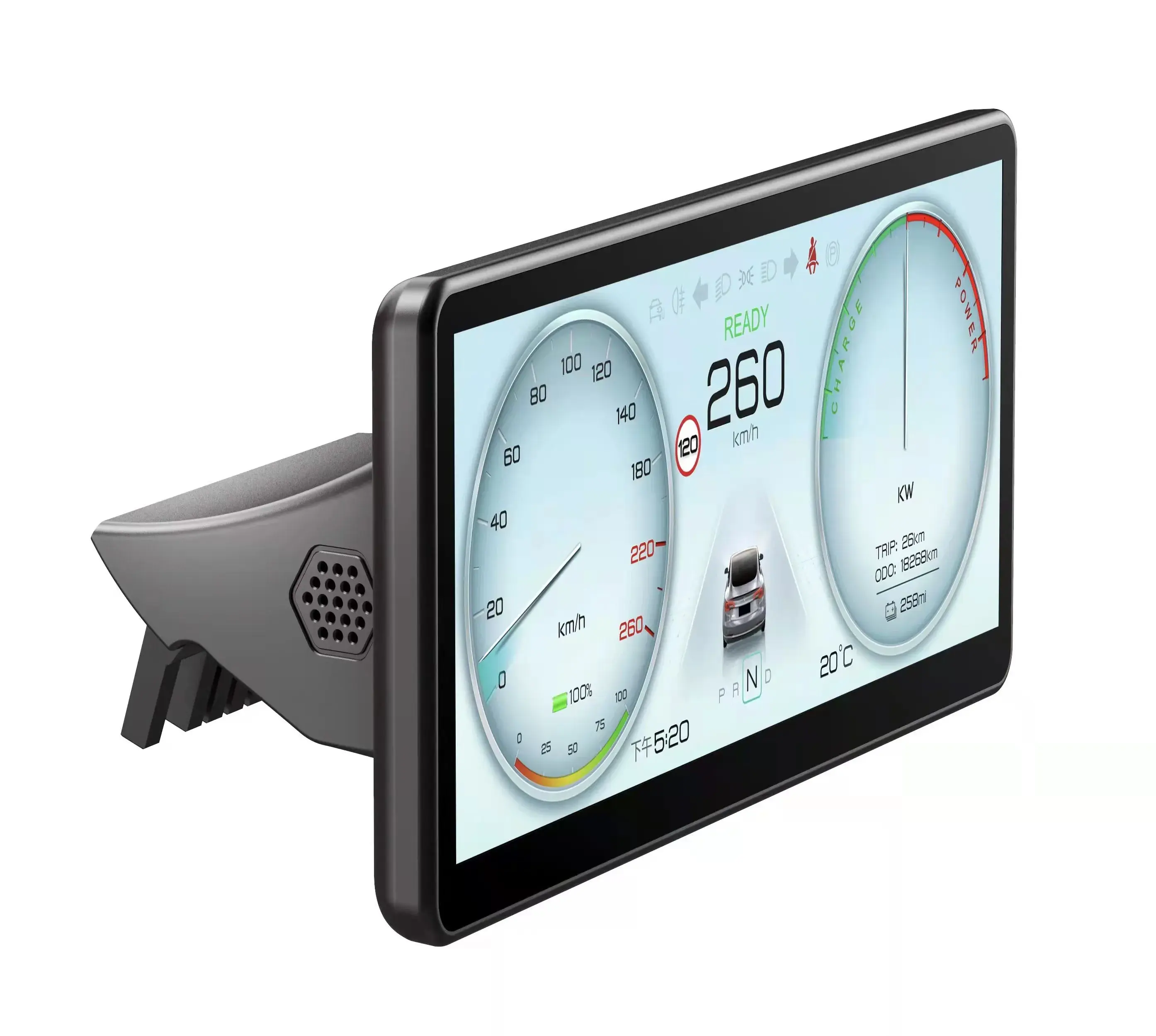 نظام تحديد المواقع والملاحة التلقائي عرض لوحة القيادة الرقمية نموذج تسلا Y 3 لوحة القيادة متر سرعة الشاشة