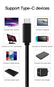 Pd 100W Usb 3.2 Gen2 C tipi C tipi kablo desteği 4K ses Video 10Gbps aktarım hız Mac Pro