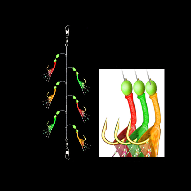 6 branch Red Green & Orange