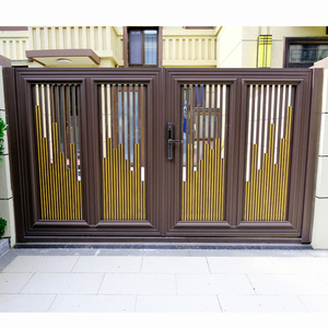 Hiện đại khu dân cư bên ngoài thiết kế cửa kim loại tự động điện cửa trượt đường lái xe điều khiển từ xa vườn cổng - Product Image 6