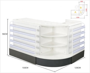 零售商店金属收银台方便商店结帐柜台与展示架 - Product Image 4