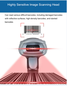 MINDEO CS2290 Cordless 1D/2D <strong>Auto</strong> Scan Laser Scanner 433MHz Wireless USB Interface Barcode Reader POS Solution <strong>Cradle</strong> - Product Image 2