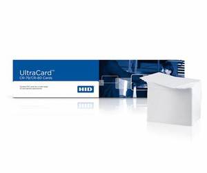 HID <strong>FARGO</strong> 082137 UltraCard Blank White <strong>PVC</strong> Magnetic Cards, 30 Mil, CR-80, Pack of 500