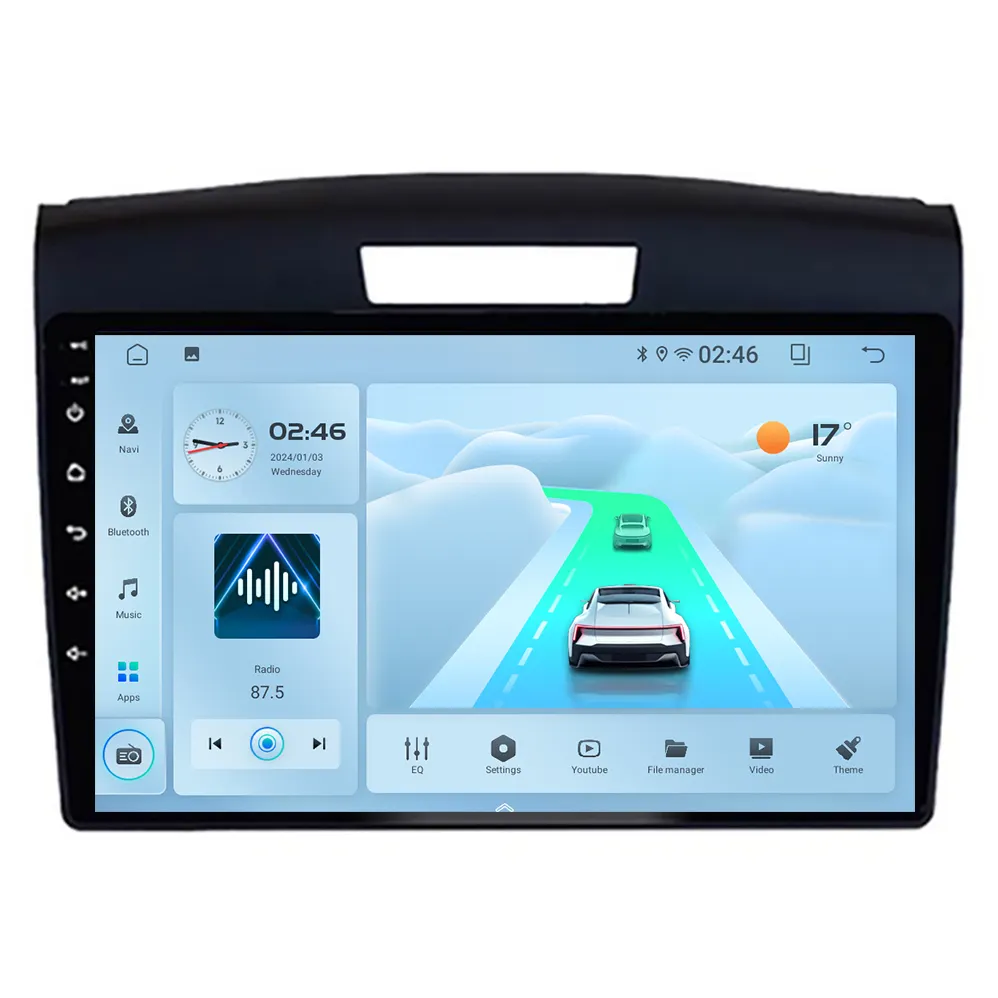혼다 CRV 2012-2016 멀티미디어 GPS 네비게이션 스테레오 5G-WIFI 자동차 플레이어에 대한 새로운 헤드 유닛 안드로이드 라디오 자동