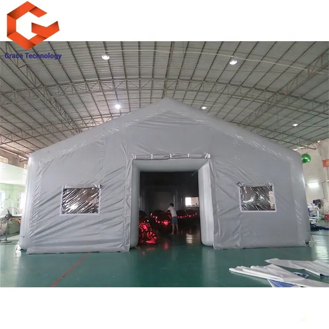 हवा तंग Inflatable आश्रय तम्बू बाहर डेरा डाले हुए तम्बू Inflatable पूल कवर तम्बू