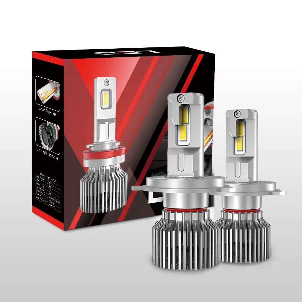2023 Hellste Hochleistungs-Auto-LED-Scheinwerfer lampe 10000LM 50W X12S LED H4 H7 H11 9005 9006 mit Doppel kugel lüfter