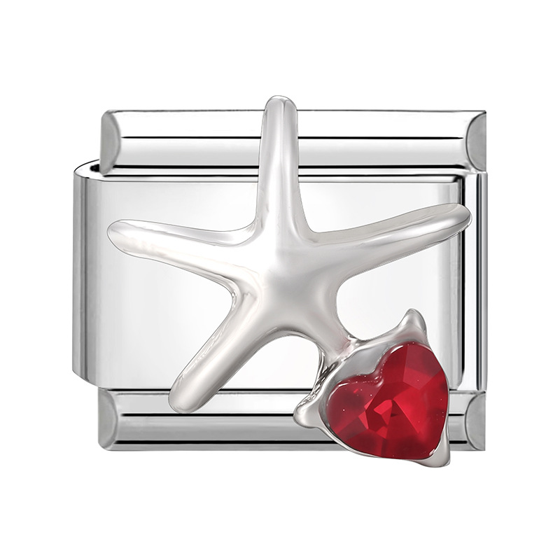 Estrella de mar diamante rojo