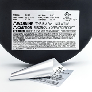 UL-PGDQ2Authorized認証、耐熱性280 ℃ 、防水シルバーPETラベルネムプレートステッカーカスタマイズ - Product Image 2