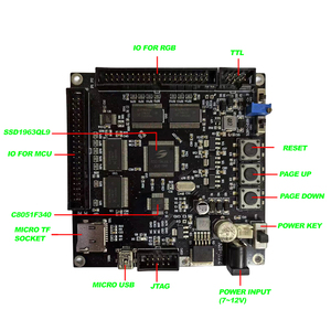 C8051 SSD1963開発ボードRGBMCU用テストキットTFTLcdモジュール1.44インチ〜7インチUSB/JTAG/TTLインターフェイス7V〜12V - Product Image 5