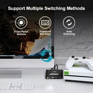 <strong>Kvm</strong> <strong>Switch</strong> 2 Ports High Quality <strong>KVM</strong> Cable Video Switcher with Built-in HDMI and USB Cable 4K30hz HDMI <strong>KVM</strong> <strong>Switch</strong> - Product Image 4
