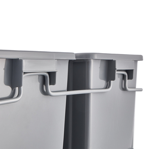 Cubo de basura doble extraíble de 20l para cocina, cubo de basura integrado debajo de la clasificación deslizante, cubo de basura, cajones de cierre Solf - Product Image 4
