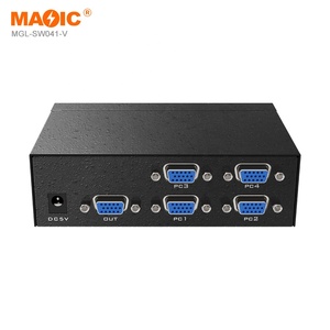 Divisor de pantalla VGA 4x1 HDMI Multiviewer 4x1 Quad Multiviewer VGA con IR para consolas de juegos de cámara - Product Image 4
