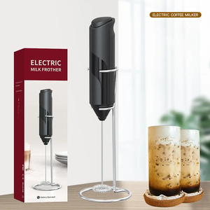 Hot <strong>Sale</strong> <strong>Powerful</strong> Milk Frother Wand Mini Milk Frother Handheld Stainless Steel - Battery Operated Drink <strong>Mixer</strong> for Coffee - Product Image 1