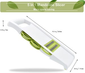 <strong>5</strong> in <strong>1</strong> Slicer Vegetable Slicer Multi-blade Potato Vegetable Slicer Vegetable Shredder Julienne Cheese Grater - Product Image 5