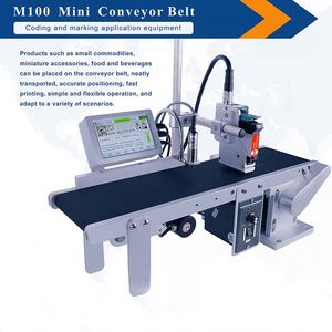 DeMinM100 Hochgeschwindigkeits-Schreibmaschinen druck Logo Datum Chargen nummer Zählung <span class=keywords><strong>Mini</strong></span>-Förderer Verpackung automatischer Tinten strahl drucker - Product Image 2