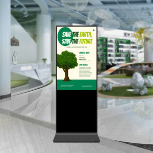43-дюймовый Android Network Digital Signage для внутреннего видеорекламы LCD Player доска с напольной подставкой для освещения компании - Product Image 4