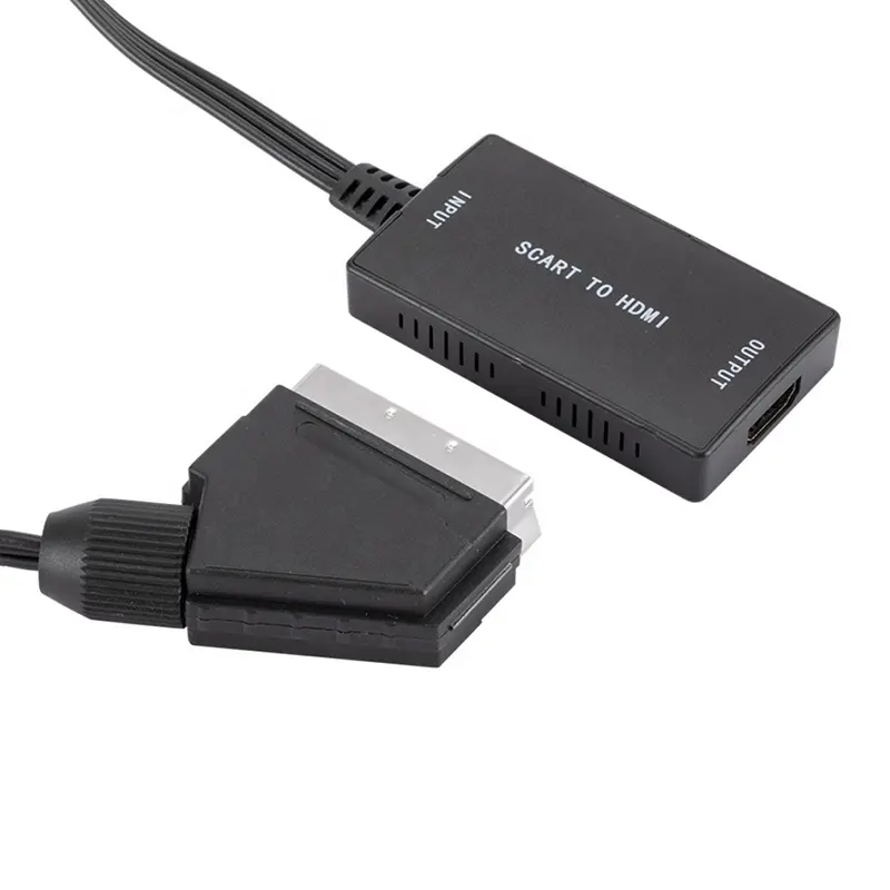 Xput Scart สายแปลง HDMI 720P 1080P,เครื่องเล่น DVD วิดีโอ TV 21Pin 21 Pin Scart ตัวผู้เป็น HDMI ตัวเมียสายอะแดปเตอร์ Kablo Kabel