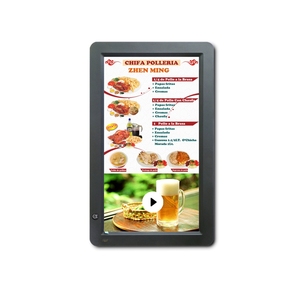 Wall Mounted <strong>Lcd</strong> Vertical <strong>Display</strong> <strong>WiFi</strong> Network Digital Signage Player 14 Inch <strong>with</strong> <strong>Motion</strong> <strong>Sensor</strong> for Restaurant Advert - Product Image 1