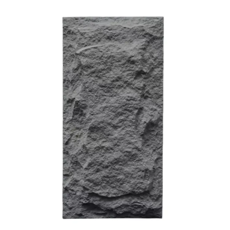 Venta caliente Brasil losa ligero de lujo PU seta piedra paneles 3D PU piedra Panel de pared