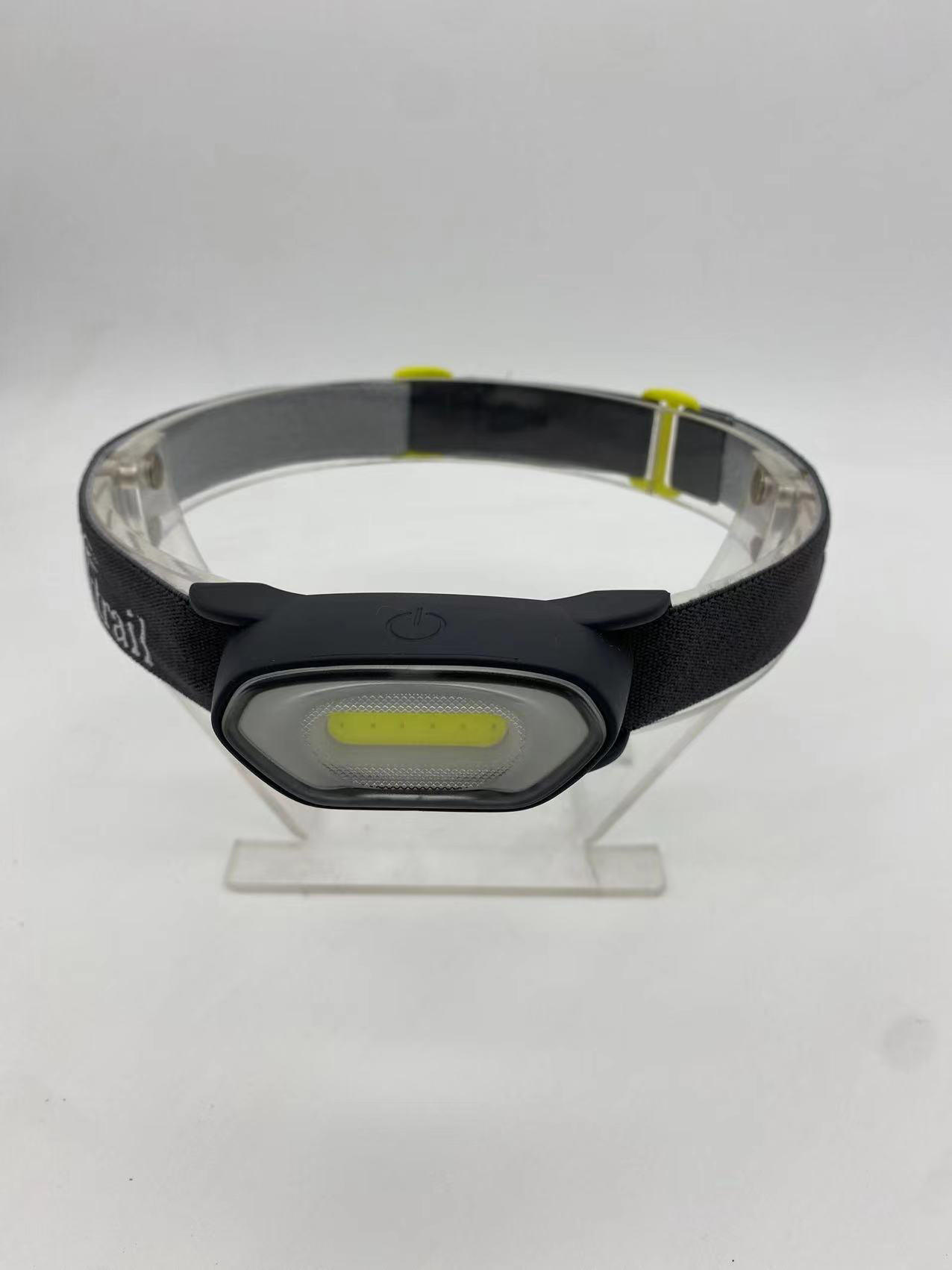 Lampe frontale en silicone gris foncé