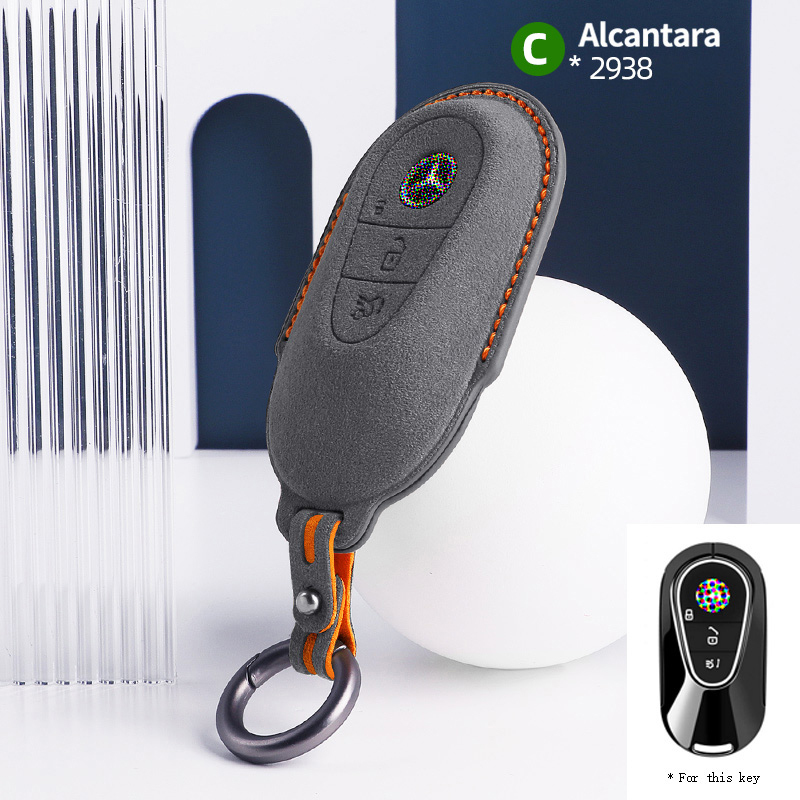 #2938 Gris foncé + surpiqûres orange