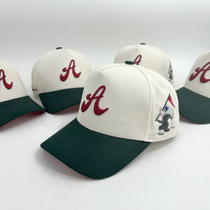 Wholesale Custom High Quality 3D Puff Embroidery a Frame <strong>5</strong> <strong>Panel</strong> Baseball Cap <strong>Two</strong> <strong>Tone</strong> Baseball Hats - Product Image 2