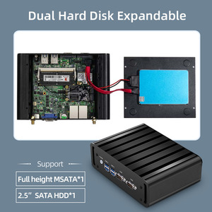 Minipc Industrial Dual Ethernet Nic Pfsense I3 Intel Core i5 i7 RS232 COM Micro pequeña computadora de escritorio Barebone sin ventilador Mini Pc - Product Image 4