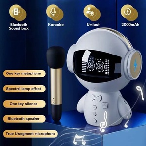 M100 Dingdang Smart Robot Karaoke Bluetooth Speaker with Microphone Support AUX <strong>Input</strong> <strong>Device</strong> TF Card for Outdoor Activities KTV
