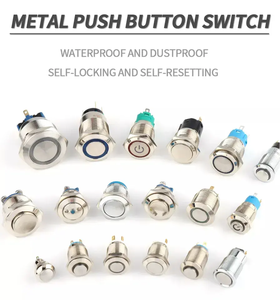 Interruttori a pulsante in metallo impermeabili su misura IP67 12mm-30mm di dimensioni momentaneo 12V tensione Max per funzioni di controllo - Product Image 5