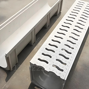 Frp <strong>Grp</strong> Fiberglass Resin Ditch Rain Water Drain Trench Pvc Plastic Drainage Channel