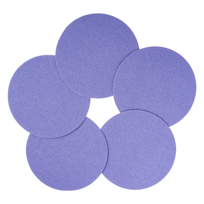 Prix usine 30% disque de Film violet en céramique disque de ponçage abrasif papier de sable pour le polissage de ponçage