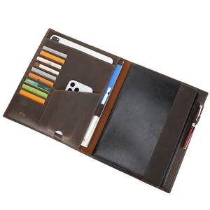 A4 Paper <strong>Notebook</strong> Envelope iPad Outdoor Travel Multi-Function Notepad Leather Case - Product Image 1