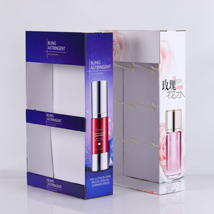 Customized Cosmetics <strong>Display</strong> Rack <strong>Counter</strong> <strong>Paper</strong> <strong>with</strong> Cardboard Shelf and <strong>Hook</strong> for Showcase Makeup &amp; Beauty Products - Product Image 4