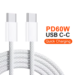 Justlink 60W loại C Cáp Loại C nhanh chóng sạc Cáp USB C điện thoại di động cho <span class=keywords><strong>iPhone</strong></span> nhanh phí Cáp dữ liệu lớn trong kho - Product Image 3