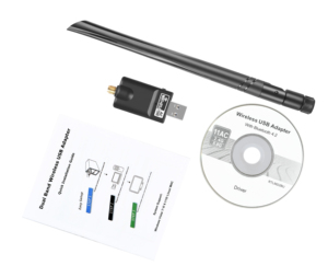 <strong>Computer</strong> USB Wifi Receiver AC 1300Mbps 2.4G/5Ghz Wifi BT 5.0 Dual Band <strong>Wireless</strong> Adapter <strong>Network</strong> Card - Product Image 2