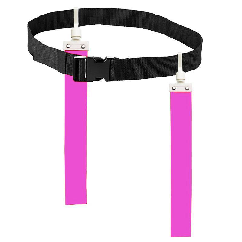 Cinturón con hebilla de bandera rosa