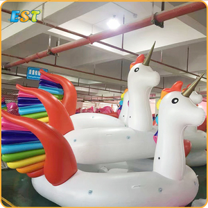 Flamingo Aufblasbare Party insel Regenbogen Aufblasbare Einhorn <span class=keywords><strong>Pool</strong></span> <span class=keywords><strong>Float</strong></span> aufblasbare Partei Vogel Insel