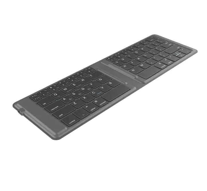 G2104 Faltbare dünne Tastatur Stilvolle Mini-Tastatur Universal-Handy-Computer Tablet PU-Tastatur für Win/Android/ IOS/OS/HMS