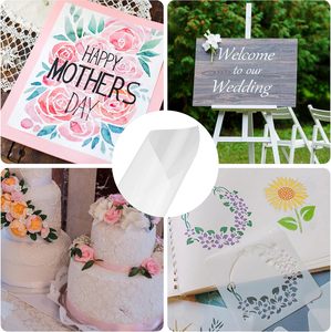 Tùy Chỉnh Tái Sử Dụng 0.25Mm Trống Stencil Tấm Mylar Trắng Pet Mẫu Phim Cho Làm Tự Làm Stencil Vẽ - Product Image 5