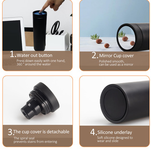 2024 New Arrival giữ nóng và lạnh 500ml chai nước Báo Chí nắp để phát hành nước chân không <span class=keywords><strong>Flask</strong></span> vuông chai nước - Product Image 5