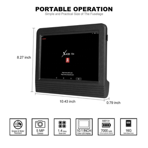 推出X431 V + Wifi 10.1英寸平板电脑，配有HD3终极重型适配器，适用于12v和24v汽车和卡车 - Product Image 6