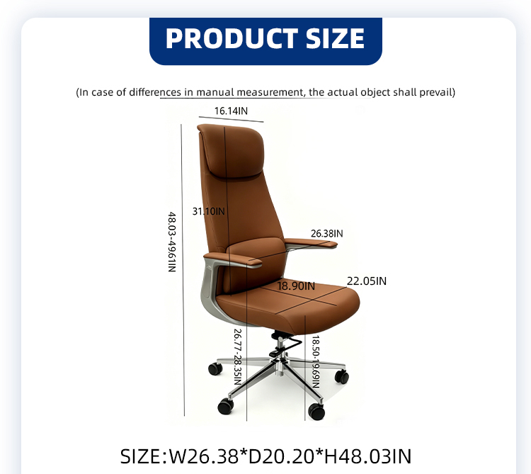 High-back office chair