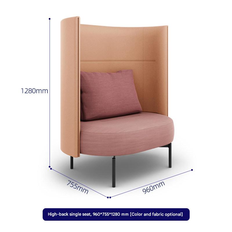 Asiento individual con respaldo alto