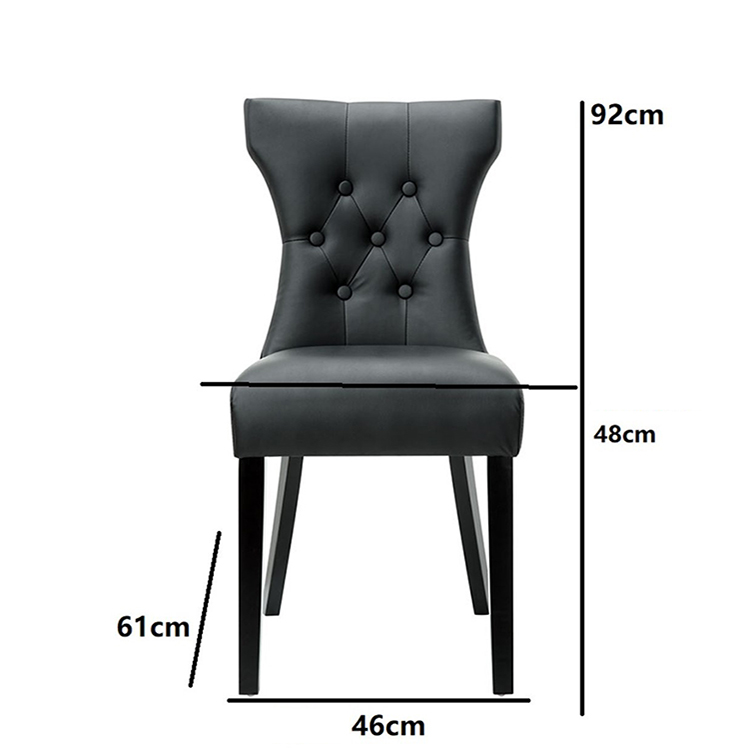 sillas para comedor solid wooden curved black and white traditional french dining chair for kitchen restaurant