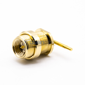 موصل SMA مثبت في اللوحة SMA RP 90 Soldar RP-SMA دوائر كهربائية مطبوعة أنثوية لراديو هام وهوائي وراديو محمول - Product Image 4