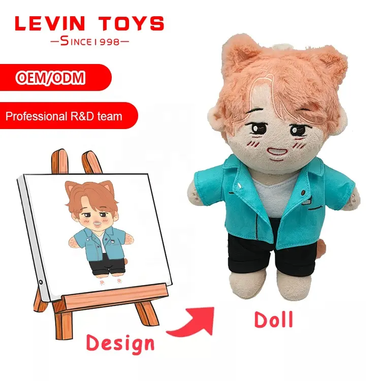 Özel peluş bebek 10cm 20cm 30cm özel bts peluş anime bebek plushie gotatoy 10cm 20cm peluş bebek özel