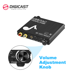 Tarjeta de sonido externa USB a RCA, Cable de 3,5mm, convertidor de audio Digital a analógico de 192Khz - Product Image 5