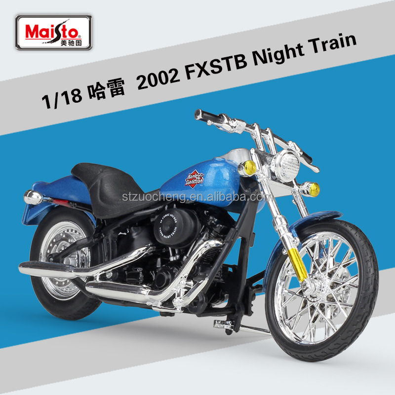 Harley 2002 FXSTB Train de nuit Bleu